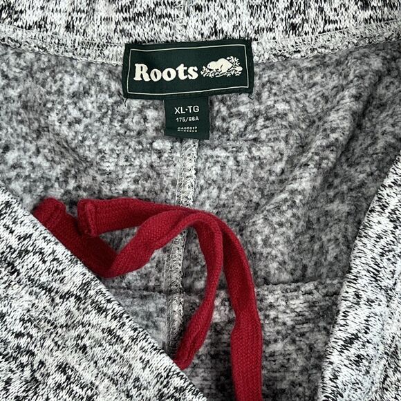 Roots Canada Women’s Gray Marled Fleece Crop Athletic Pull On Sweatpants XL - Picture 8 of 12